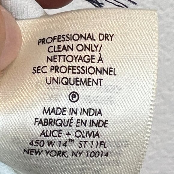 Alice and Olivia Mini Dress Boho Embroidered Tassels 4 - Picture 10 of 11